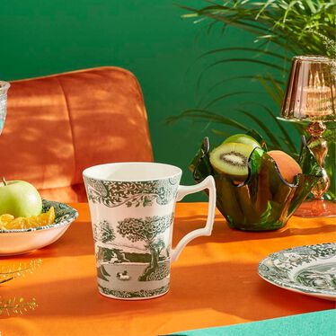 Heritage Green Italian Set of 4 Mugs